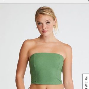 Pacsun LA Hearts Longline Linen Corset Top